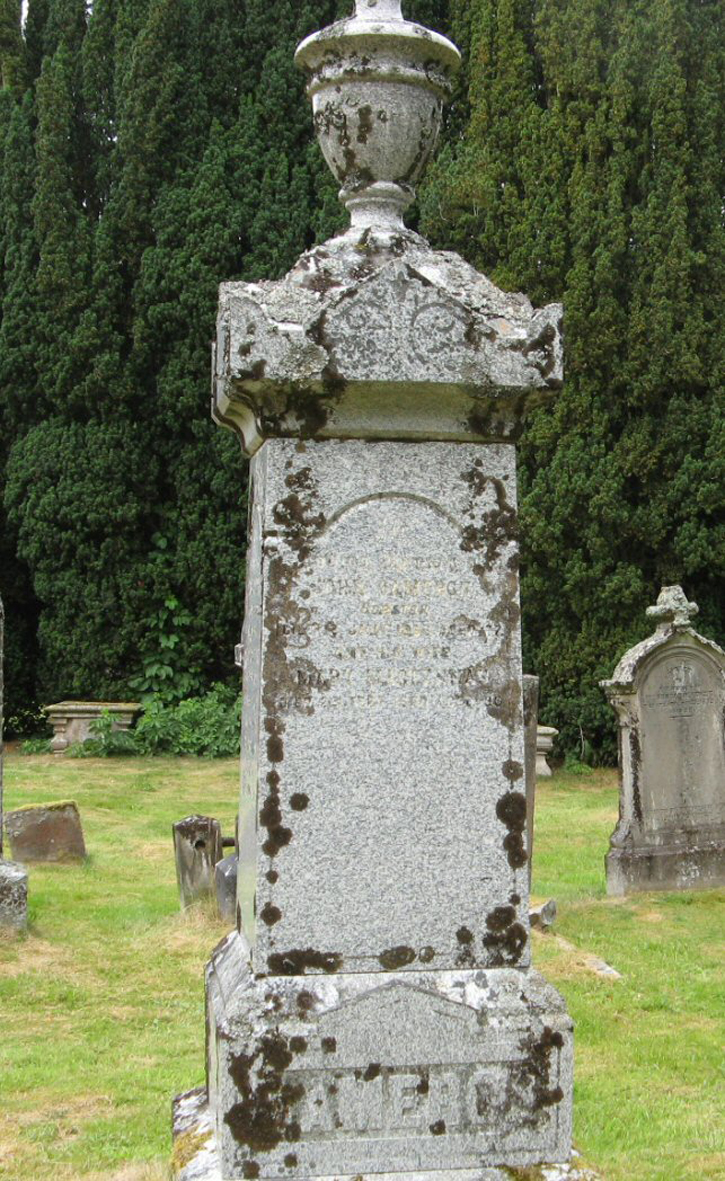 Photo of headstones/Mary McLennan died 1900 MI  Garve Old